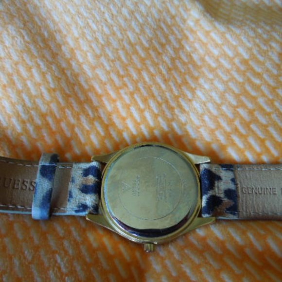 Guess Goldtone and Swarovsky Leopard Print Watch - Picture 5 of 5